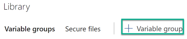 Adding a Variable Group